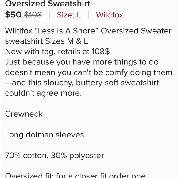 COPY - Wildfox sweatshirt - Picture 6 of 6